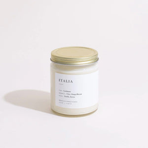 Italia scented candle with lid - By Native