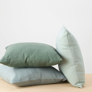 Linen cushion in green tones 50x50 cm - By Native