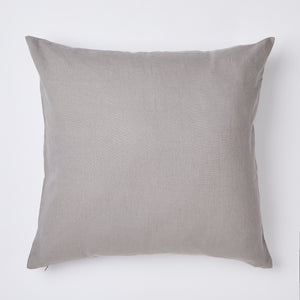 Linen cushion gray