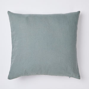 Linen cushion in mineral blue - By Native