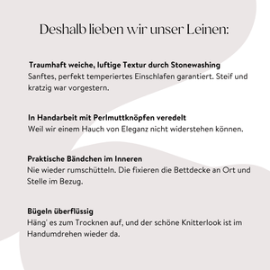 Text advantages linen bedding