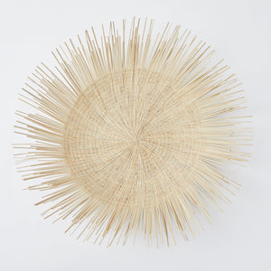 Hand woven wall decoration "Sun Plate" Large from Mulaza palm tree