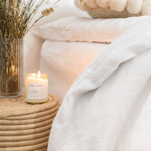 Hand poured scented candle Fern + Moss - By Native