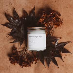 Hand poured scented candle Leather Jacket - By Native