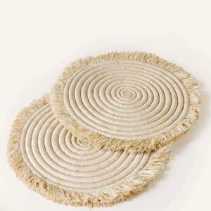 Raffia placemat Zuri, nature - By Native
