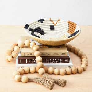 Wall plate and basket bowl Abstract - By Native