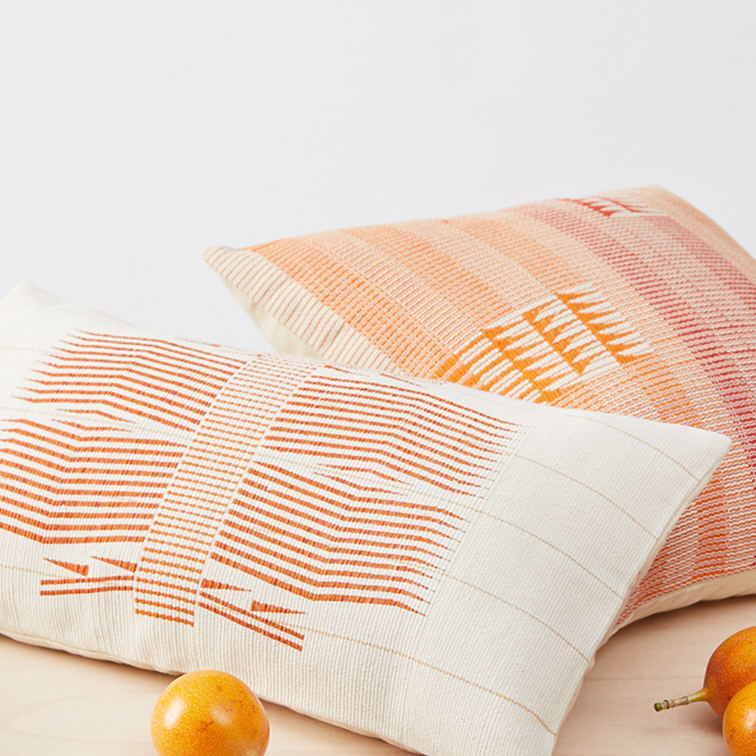 Handwoven throw pillows from Nagaland - By Native