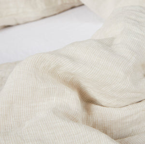 Leinen beige gestreift - By Native