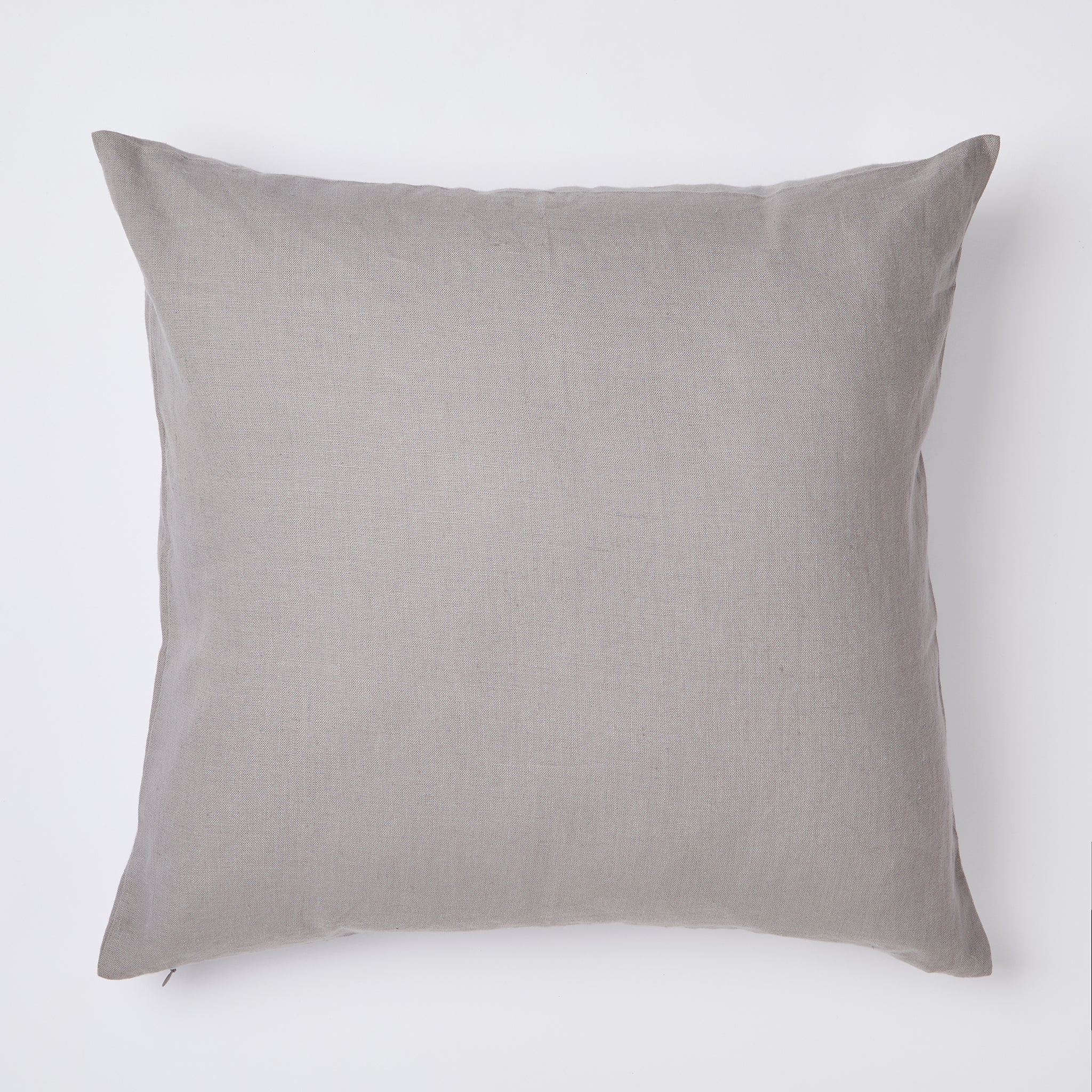 Linen cushion gray