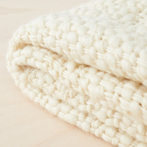 Handgewebte Merino Wolldecke Sueño, Detail - By Native