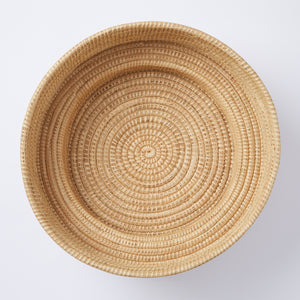 Aufsicht Korb Dengu aus Rattan. 