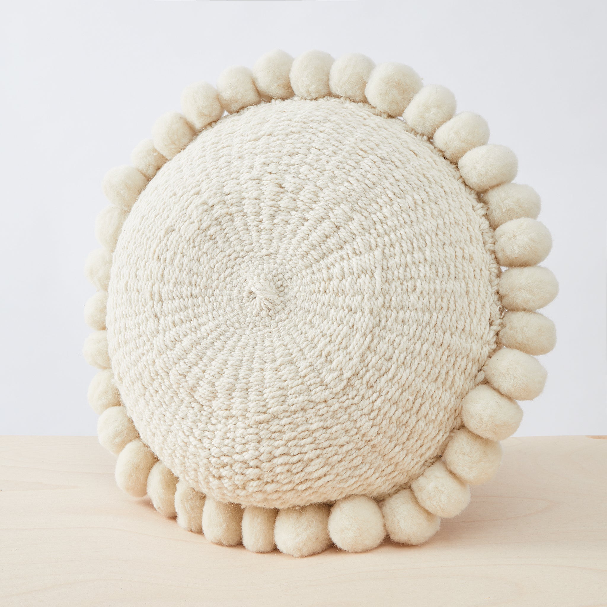 Salta Pom Pom Cushion Large - By Native
