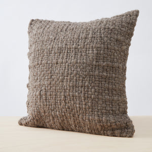 Kissen Sueno, Farbe: Grau-braun, 50x50cm, 100% Schurwolle