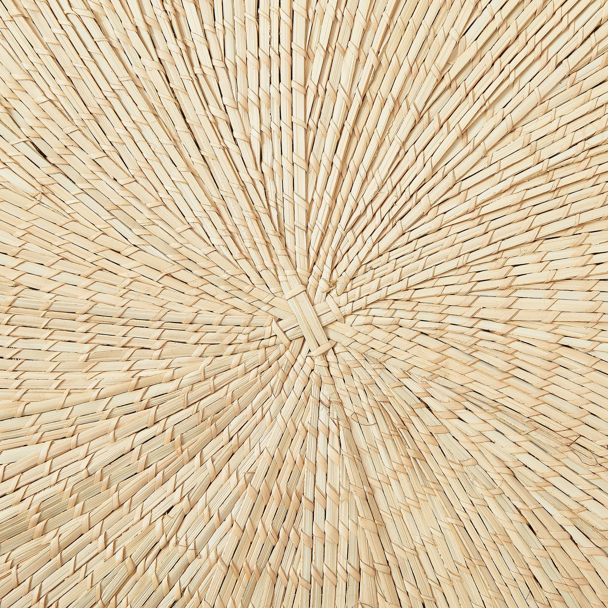 Detailaufnahme Sonnenzirkel aus Palmfaser - By Native.