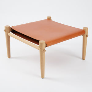 Beistelltisch / Hocker zum Safari Chair. 