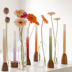 Kerzenständer Conical aus recyceltem Teakholz, Medium - By Native