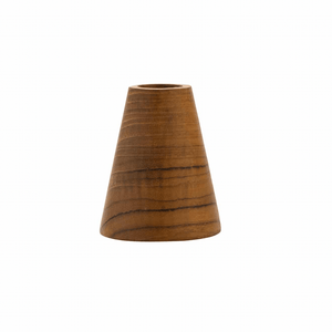 Triangle Candlestick in Recycled Teak, Medium - By Native