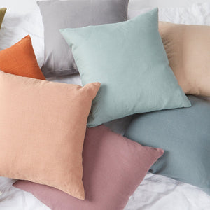 Colorful Stonewashed Linen Pillowcases - By Native