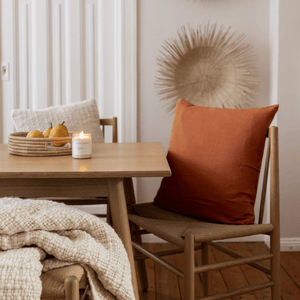 Stonewashed Leinenkissen, Terracotta - By Native