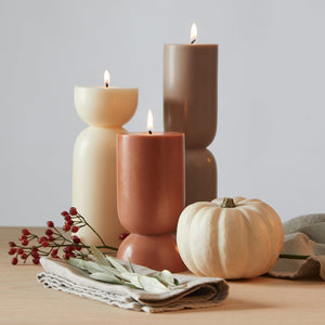 Pillar candle Organic M, Clay, Originalhome - By Native