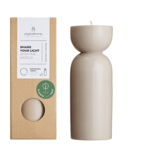 Stumpenkerze Organic M, Clay, Originalhome - By Native