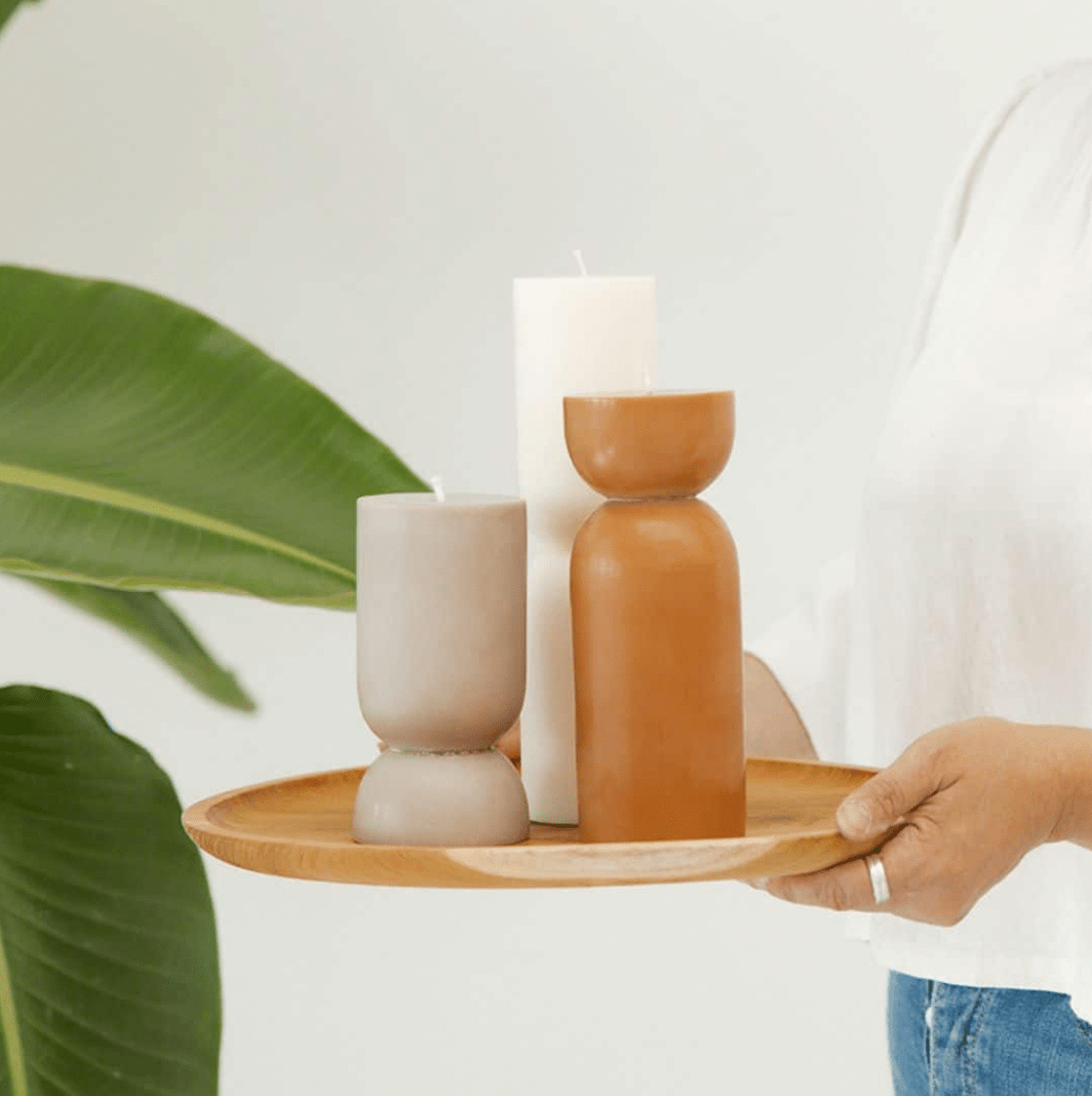 Pillar candle Organic S, Clay, Originalhome - By Native