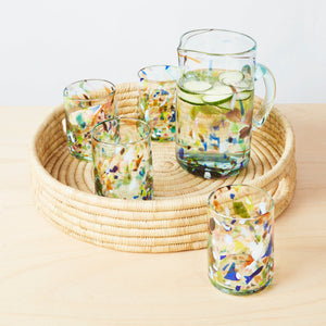 Terrazzo drinking glasses set of 4, L - By Native