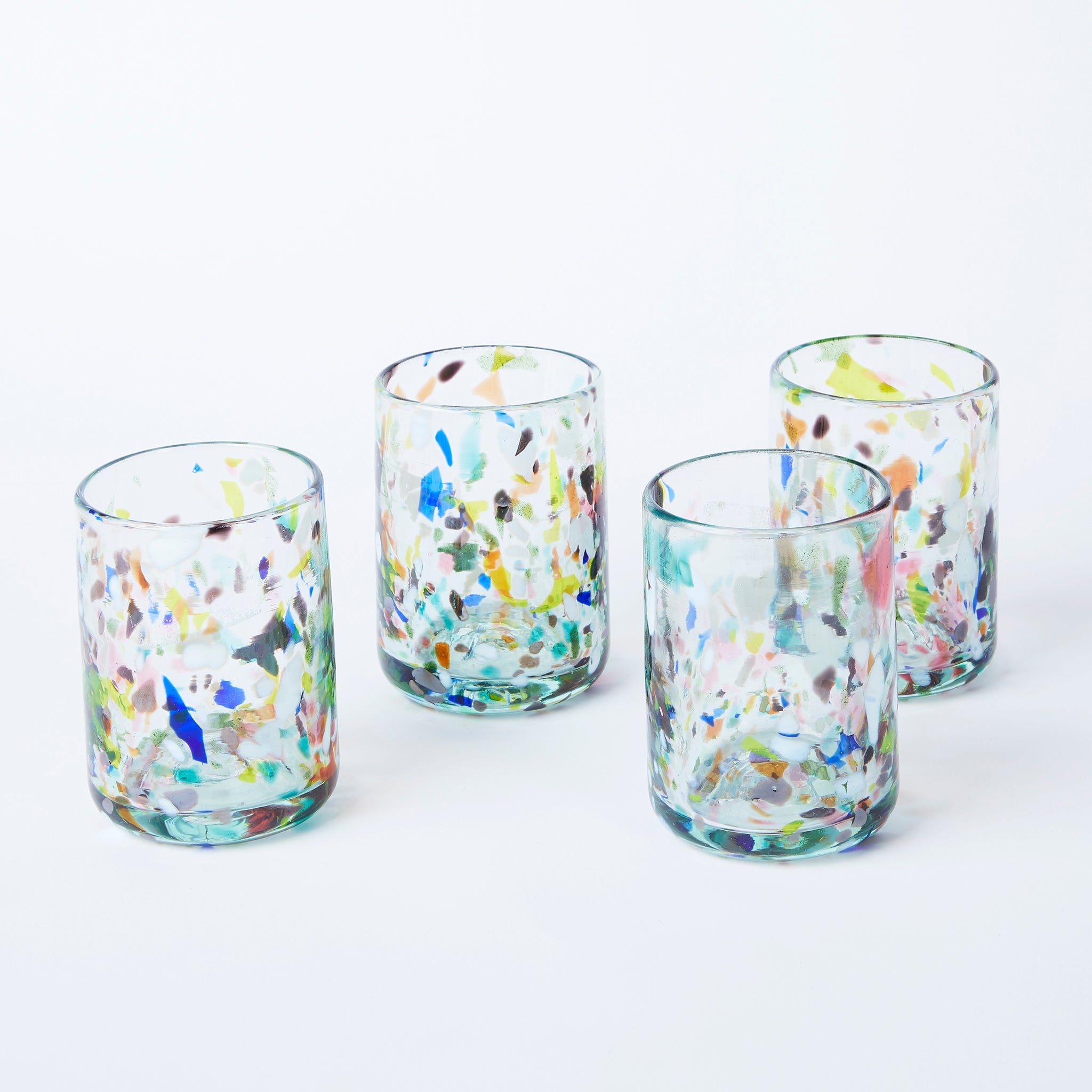 Terrazzo drinking glasses set of 4, size S - By Native