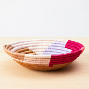 Wandteller und Korbschale Magenta-Mauve - By Native