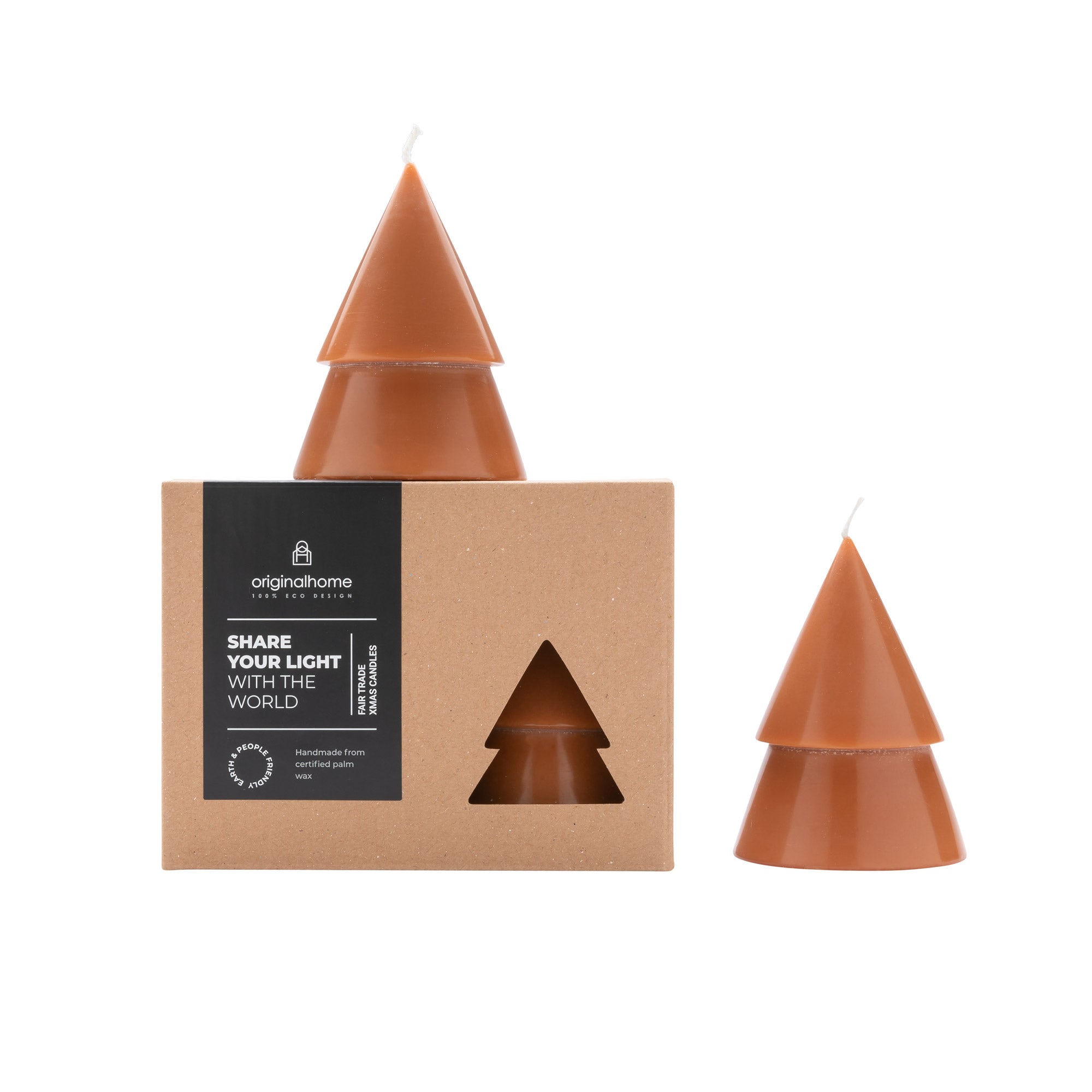 Xmas Tree Kerzen Set M, Cognac, Originalhome - By Native